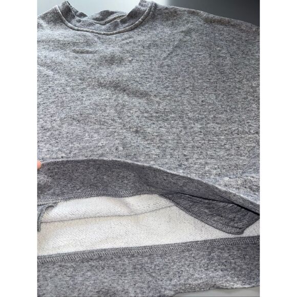 Madewell MWL heather gray crew neck sweatshirt women’s size S pockets - Picture 9 of 9